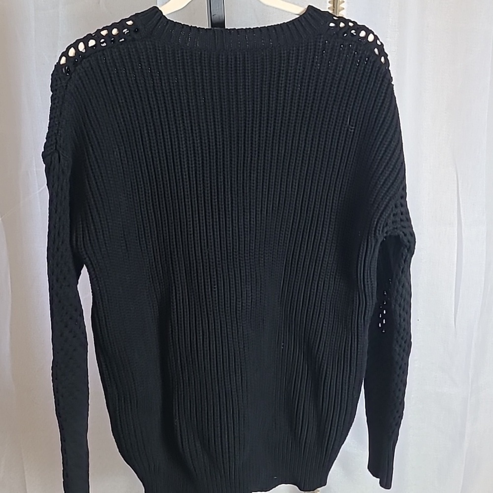 ATHLETA black knit sweater oversized great condition size S - Picture 6 of 6